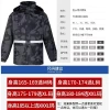 Spring Textile Camouflage raincoat split set, PVC adult duty camouflage one-piece raincoat, full-length style details Picture